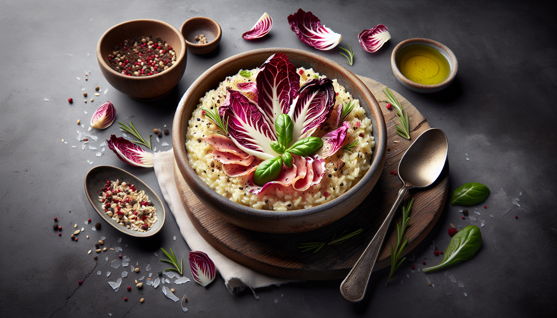 Risotto radicchio e speck